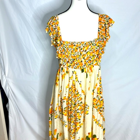 FARM Rio Off White Cashew Crossed Back Maxi Dress - Picture 7 of 15